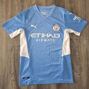 Puma Manchester City Men's Light Blue Soccer Jersey Size M